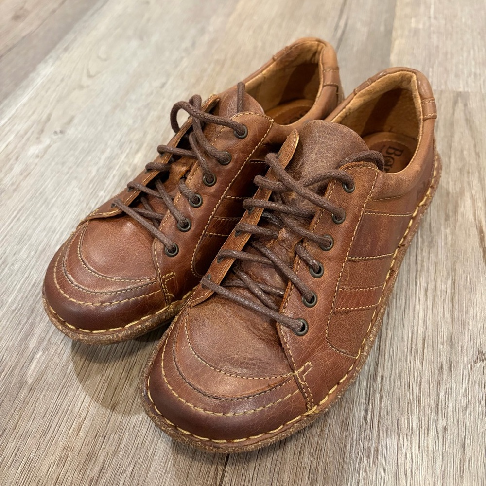 Born Brown Leather Women's Shoes
